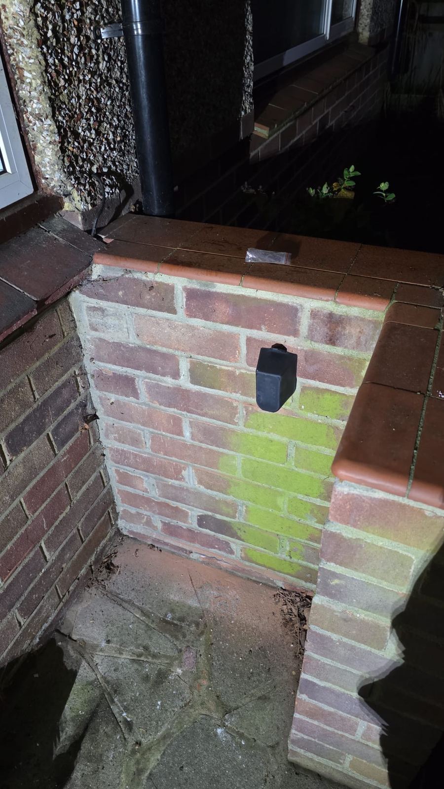 After - key safe installed into brick wall by LT Lockworks London