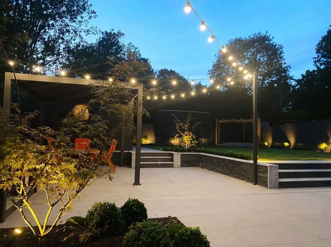 Premium garden landscaping by IG Paving — partner of LT Lockworks